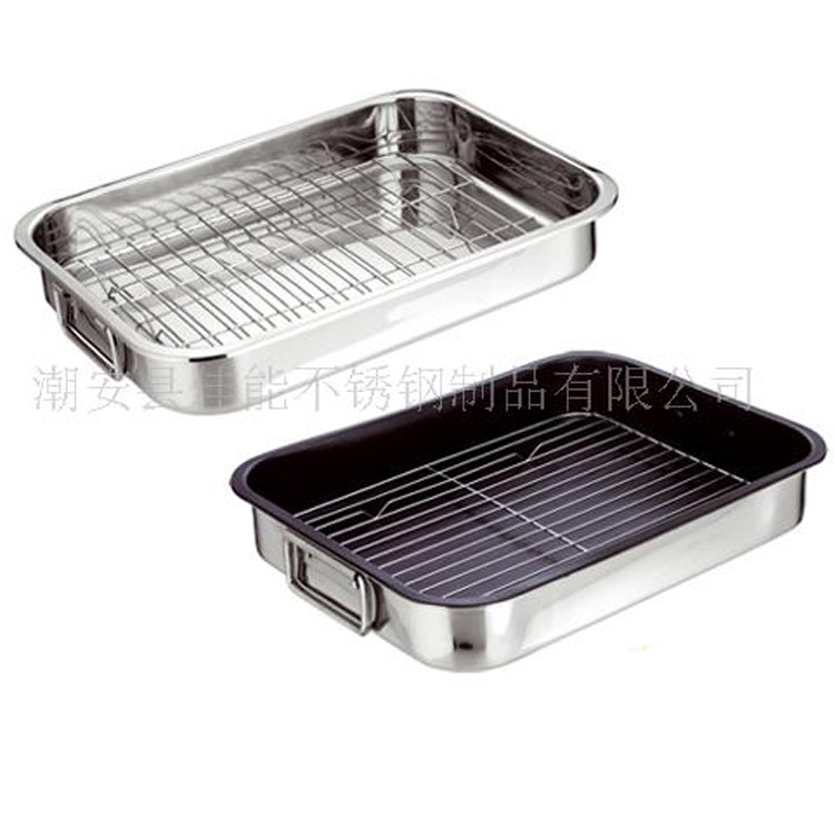 Fábrica de pescado a la parrilla placa hogar de acero inoxidable cuadrado barbacoa placa Placa de Turquía placa cuadrada de drenaje placa barbacoa al por mayor