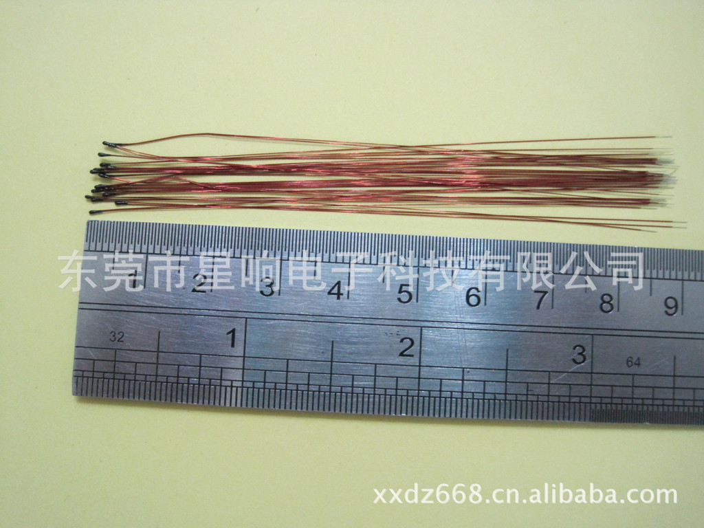 供应 阻值100K热敏电阻 头部直径1.0MM 耐温可达200度NTC热敏电阻