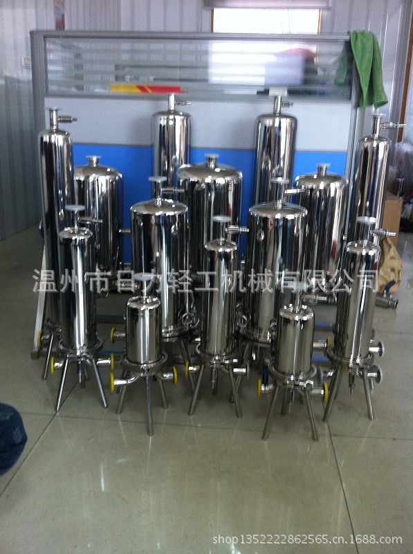 优质不锈钢卫生级 管道过滤器 单芯10寸微孔过滤器