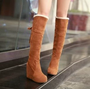 Новая Мода внешней торговли подлинные товары зимние сапоги клиновые скраб сапоги на шнуровке женские сапоги JGB2013N000783