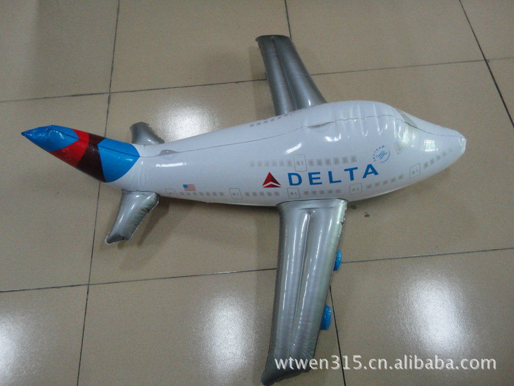 厂家供应PVC充气飞机模型,滑翔机，广告礼品飞机厂家直供