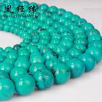 湖北绿松石串珠散珠子隔珠配饰批发 圆珠佛珠隔珠DIY饰品配件