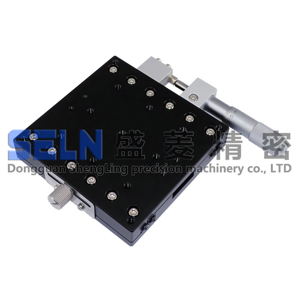 供应 90*90 X轴 LX90-R 精密型 微调架 可调平台 手动位移滑台