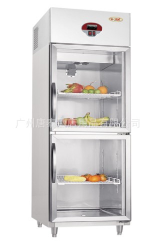 供应唐泰TONTILE豪华款双玻璃门风冷冷藏柜VAR450L2H-S
