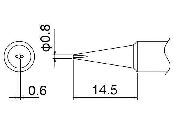 日本原装白光  T18-D08 烙铁咀 烙铁头 烙铁嘴 用于FX-888