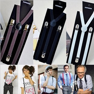 wholesale Elastic Elastic force Suspenders Clamp rompers Short skirt cowboy shorts trousers wide 1.5cm