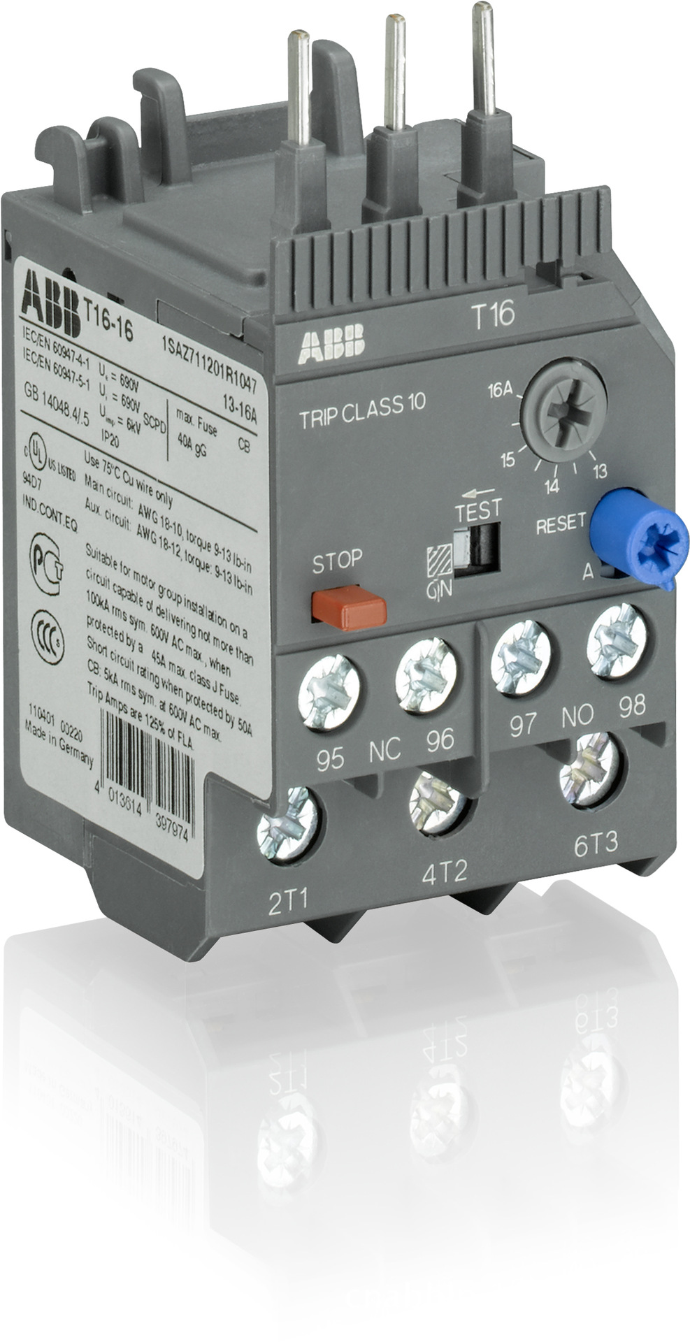 ABB T系列热过载继电器 T16-5.7 ;10114923