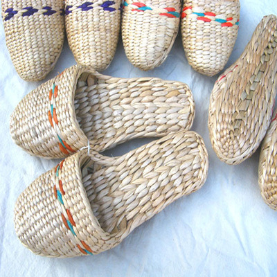 21701 spring, summer, autumn and winter Four seasons Pucao Straw slipper ventilation Pure handwork weave Straw sandals