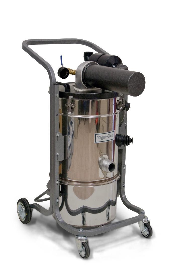 加拿大Tiger-Vac虎威22区气动防爆吸尘器AVSD-25L工业粉尘防爆