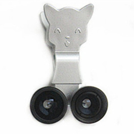 Catlens 貓型夾子魚眼廣角超微距鏡頭 iphone 三星通用三合一鏡頭批發・進口・工廠・代買・代購