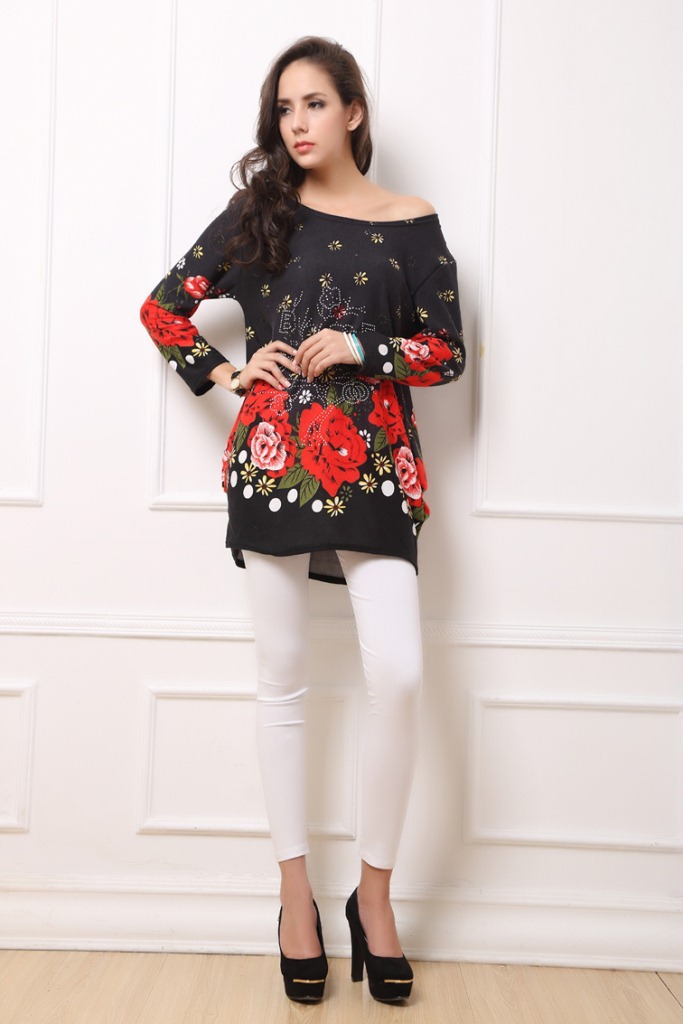 Polyester FashionLarge Women(Red - Extra large size) NHDF0355-Red - Extra large size