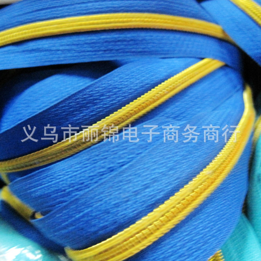 goods in stock 5 nylon zipper Code. Luggage and luggage Tent zipper wholesale Customized Gold teeth nylon zipper