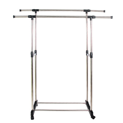 美典家居 批發代發 不鏽鋼雙杆加長伸縮 組合曬衣架 折疊曬被架