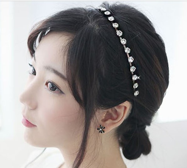 New Korean New Hair Band Shining All-match Nightclub Style Big Rhinestone Hair Band Hair Accessories