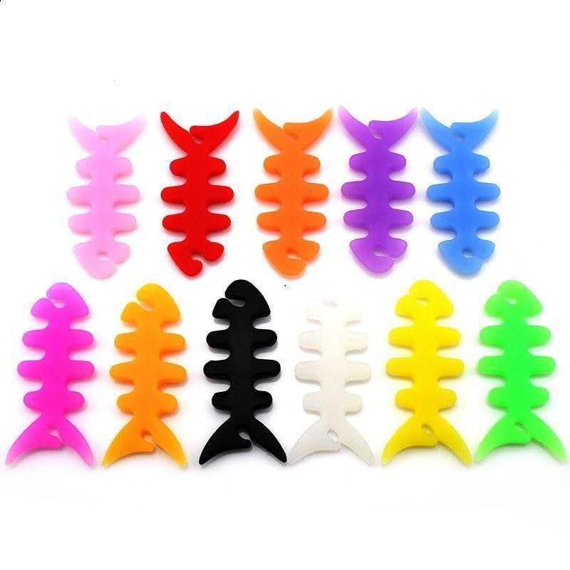 特价韩版创意 可爱鱼骨头 手机绕线器/理线器/卷线器/集线器 批发|ru