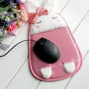 Cartoon mouse pad/Cloth Mouse Pad/Lattice love rabbit Shy Mouse pad Gaming Mouse Pad