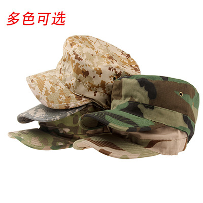 工厂批发户外迷彩小兵帽 厂家丛林作战帽遮阳帽渔夫帽军训帽子