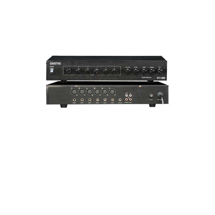 会议系统6路多功能有源话筒集线器 OT-1300