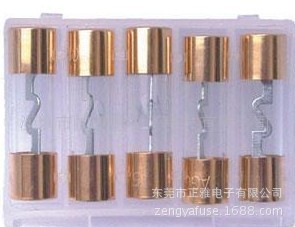 大电流汽车音响保险丝管 10-100A/10x38 镀金镀镍锌片