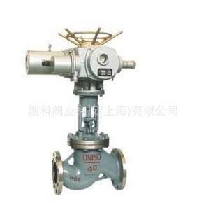 上海朗科阀业J941H-16C 电动铸钢法兰截止阀电动法兰截止阀