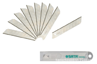 SATA世达工具 10件套美工刀刀片 8节18*100mm  93433A