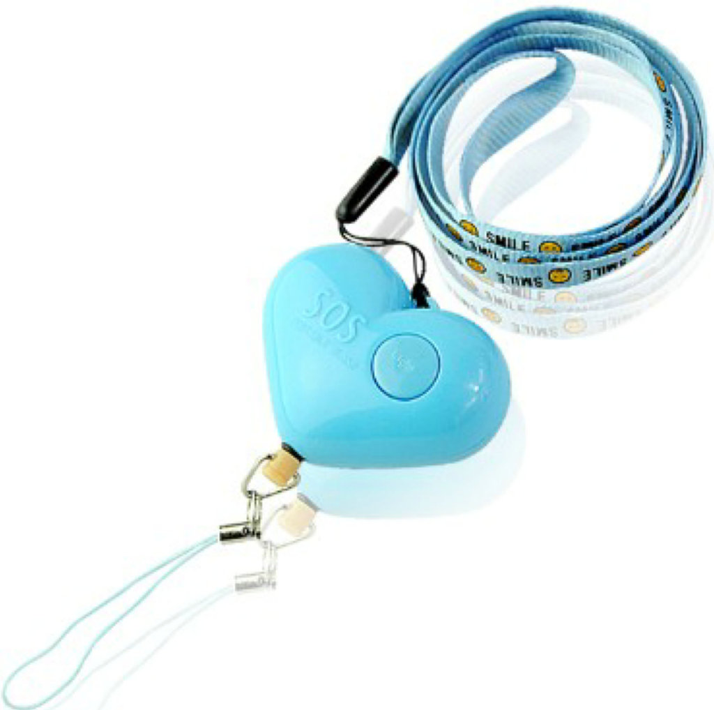 heart-shaped personal Alarm Anti-rape device girl Supplies the elderly Child Self-defense Anti-lost