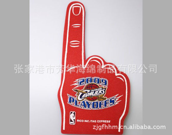 厂家热销异形各种彩色海绵手掌