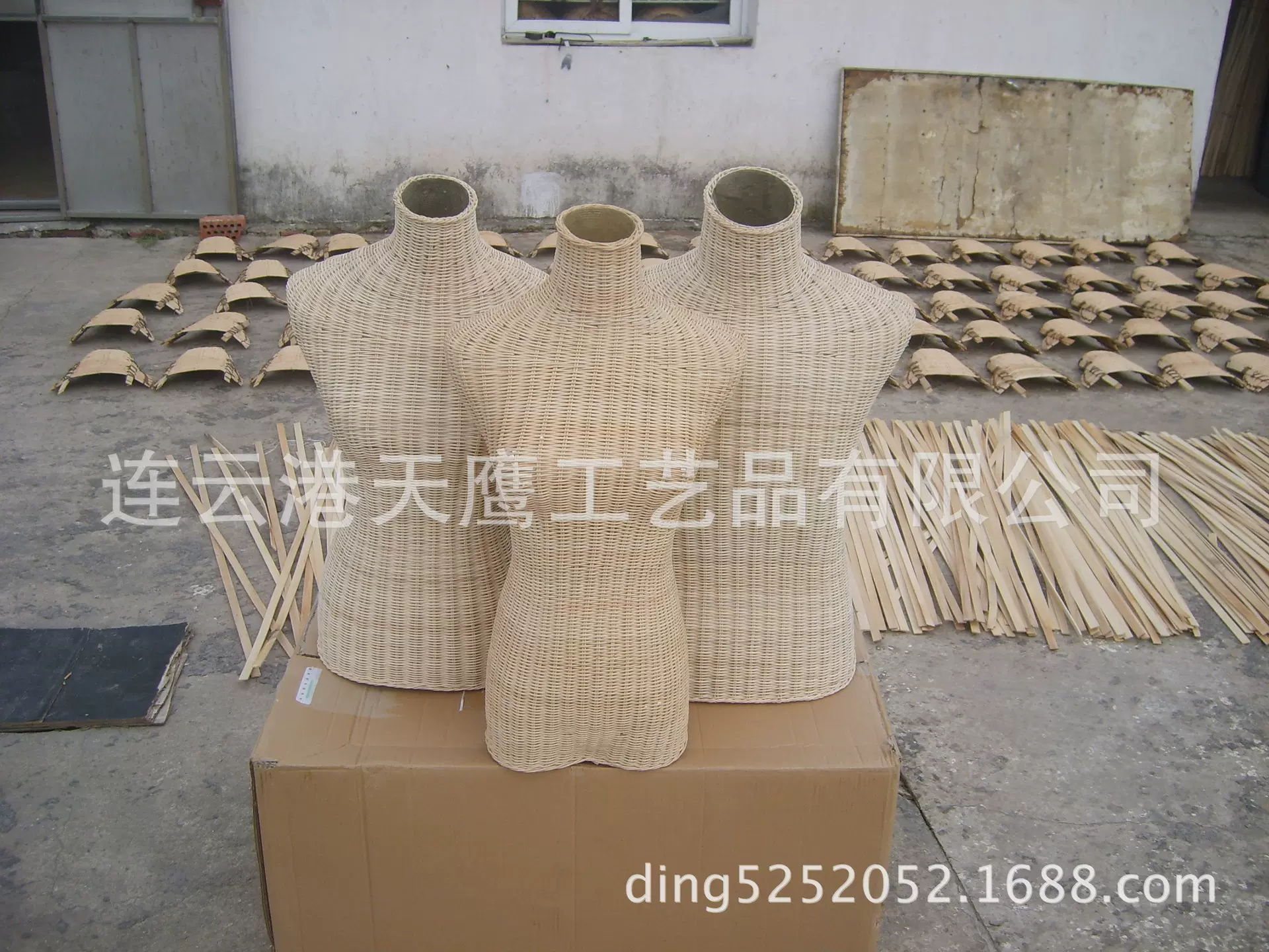 现货批发藤编模特模特展示架男女半身儿童模特 模特展示道具