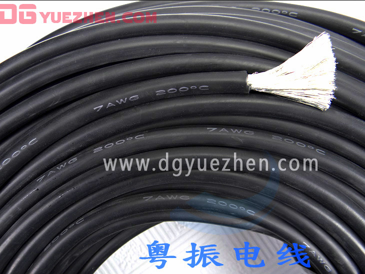 Cable de silicona extra suave 6AWG negro