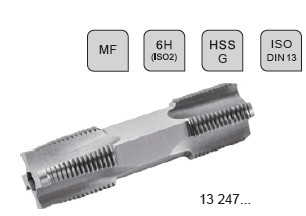 德国进口沃施莱格wollschlaeger六角柄细牙双头丝锥挤压丝锥手用