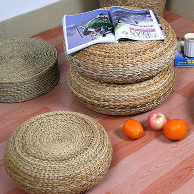 藤编坐墩草编加厚蒲团垫瑜伽垫草编工艺品|ms