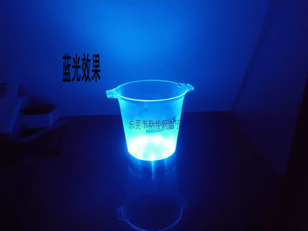 Поставка СВЕТОДИОДНЫЙ Красочный светящийся ведро льда KTV бар шампанское ведро льда бар светящиеся принадлежности