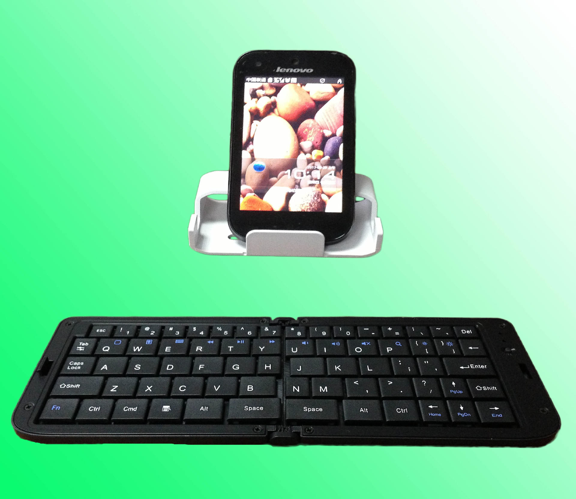 Bluetooth Keyboard Foldable Wireless keyboard universal Bracket Tablet phone keyboard