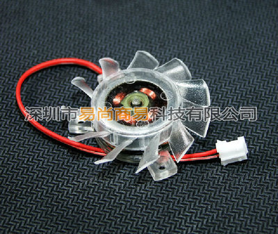 4CM transparent Leaf Video card Fan Equilateral]computer periphery parts Wholesale Dissipate heat Fan miniature Fan