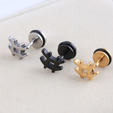 不锈钢简易切割#符号井字耳钉钛钢不褪色男女时尚小耳骨耳钉ED103