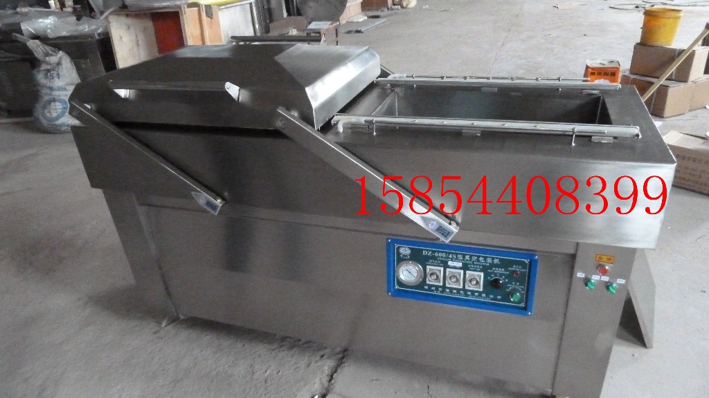 供应 性价比高 400双室液体真空包装机 酱体真空包装机