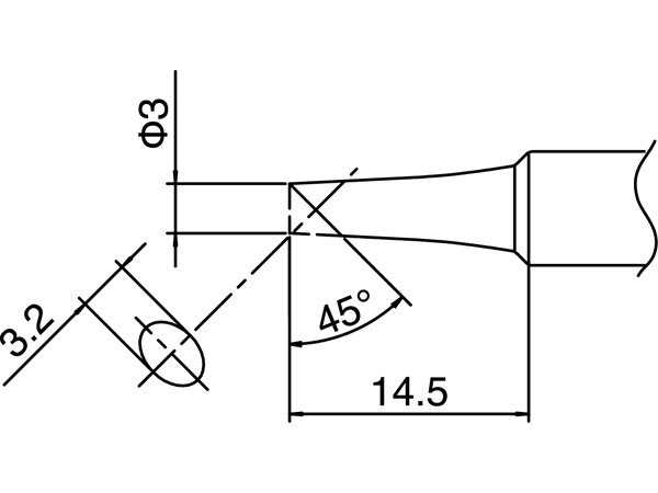 日本原装白光  T18-C3 烙铁咀 烙铁头 烙铁嘴 用于FX-888