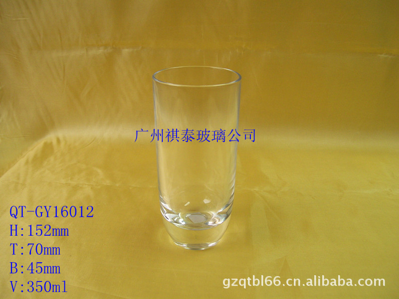 厂家玻璃机压350ML威士忌酒杯