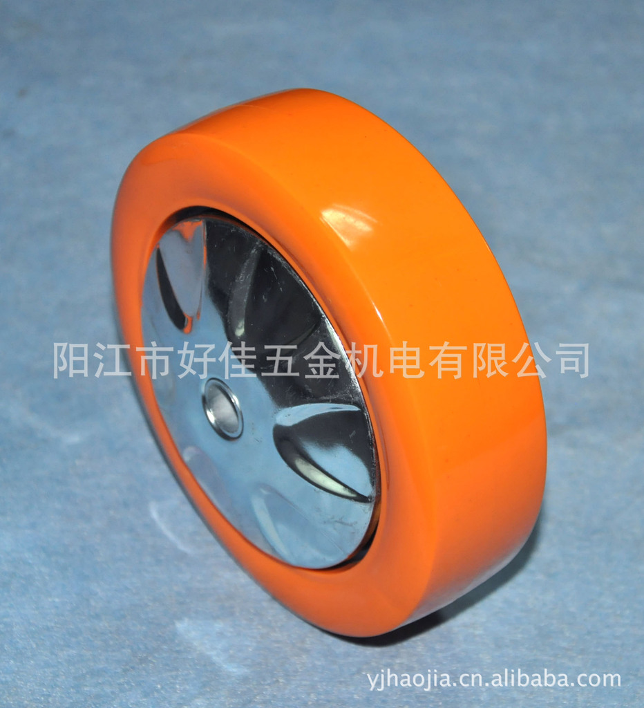 工厂直供150X50mm双轴承聚氨酯PU脚轮