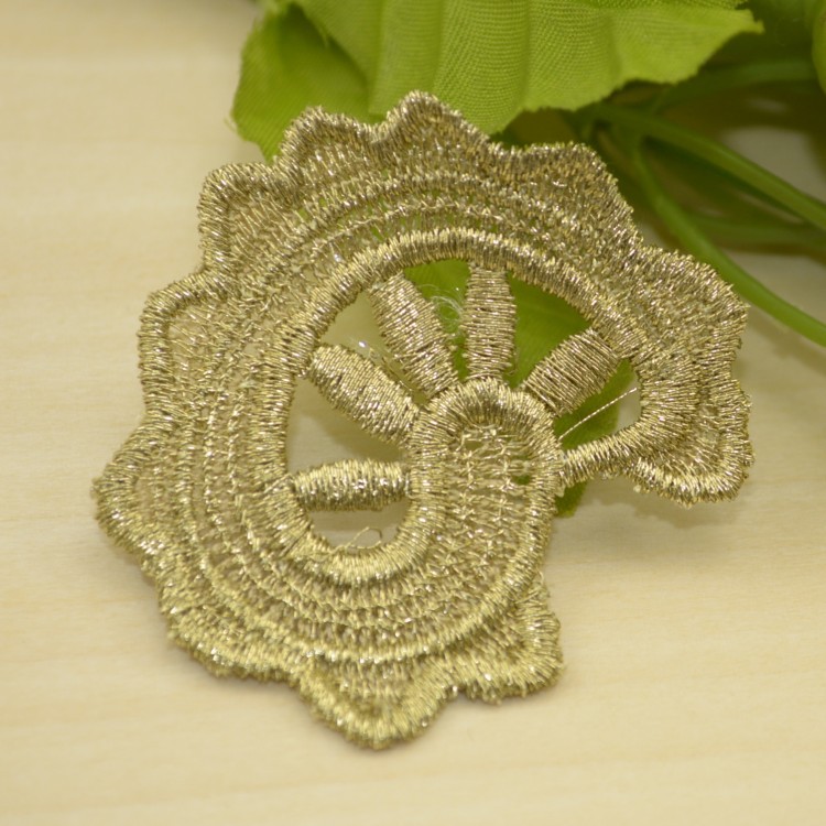 蕾丝花边厂家供应 打皱波浪花边 DIY花片 C017