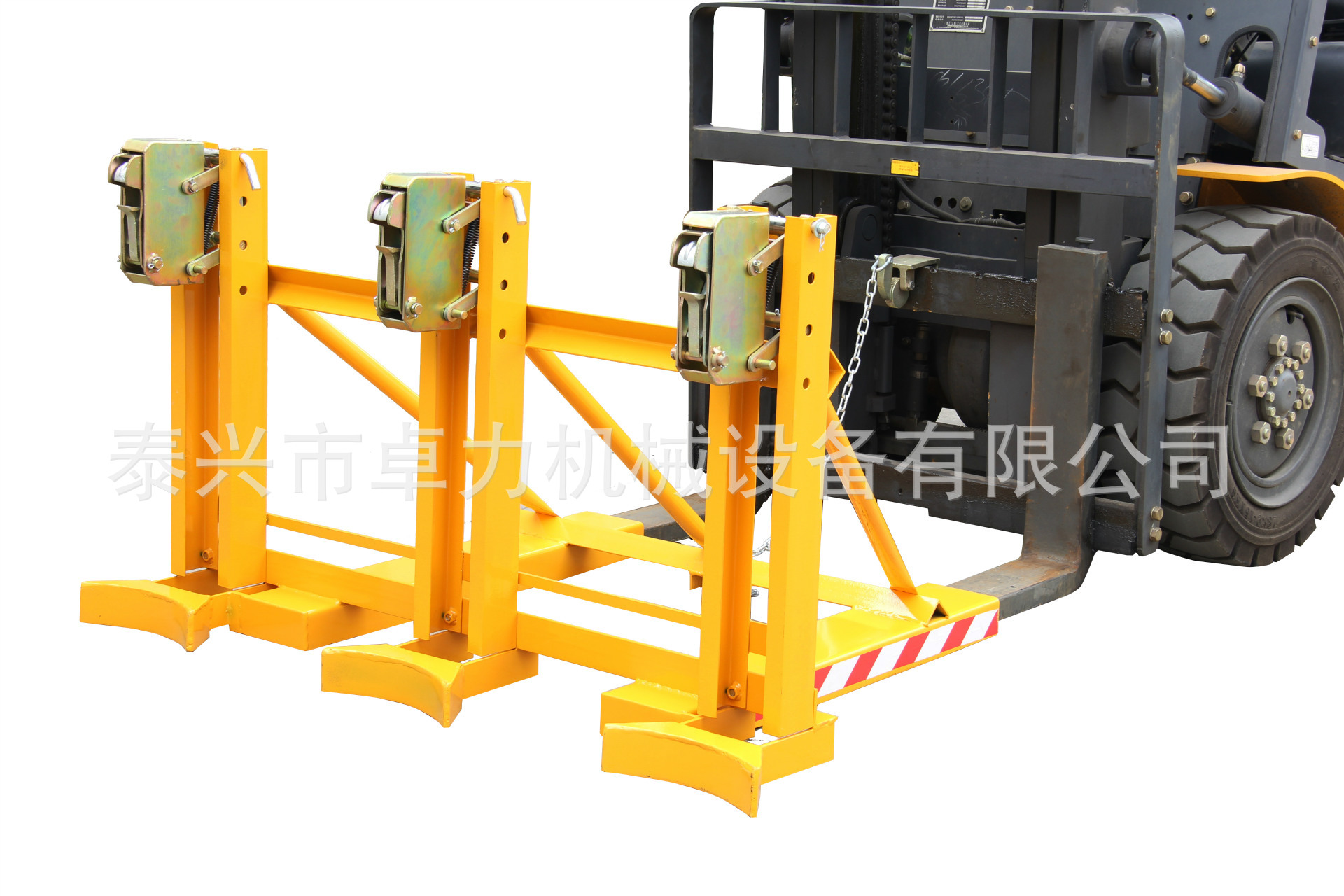 供应三油桶单鹰嘴夹具 油桶夹具 叉车夹具