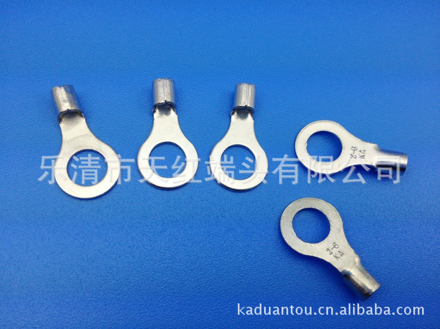 供应圆形裸端头 OT2-6型冷压端子 选用99.9%高纯度工业铜制成