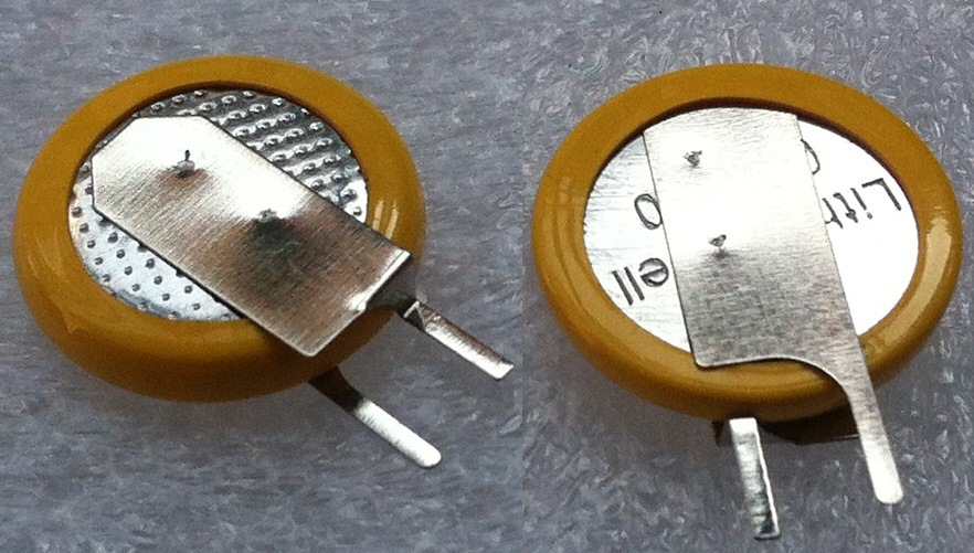 3V CR1220 焊脚纽扣电池 焊脚电池 CR1220焊脚电池