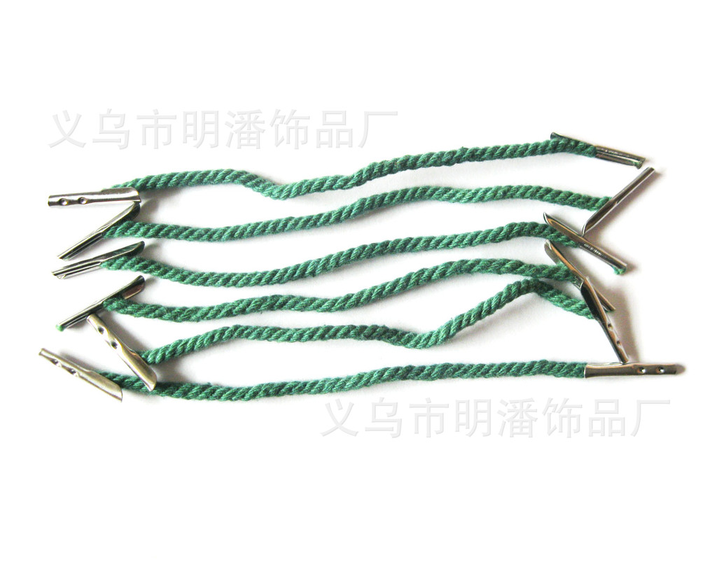 供应5792档案袋绳 棉绳线扣 半包头工字绳扣