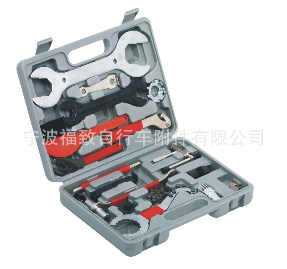 热销自行车工具箱套装自行车组装拆卸工具组合中轴扳手带修补