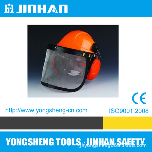 厂家直销ABS和PE塑料安全帽配插入式耳罩防护组套