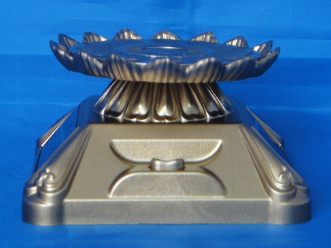 莲花座太阳能旋转展示台/转盘/带灯光/莲花盘便携太阳能驱动