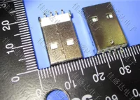 USB разъем белый A-голова A-голова A-голова 90-градусная панель сварки на ножке прямой ввод