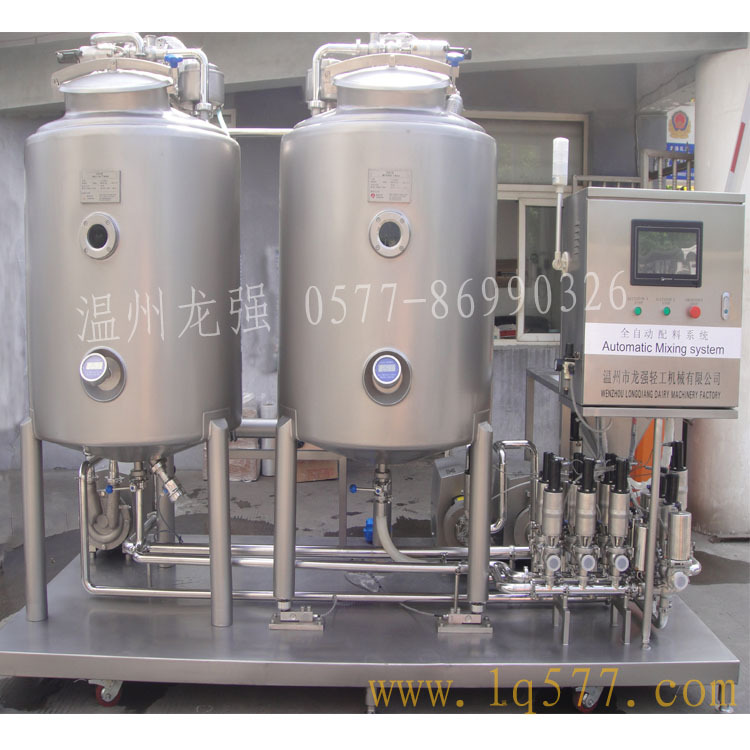 厂家供货全自动果汁加工液体配料系统  乳食品加工生产线调配工段