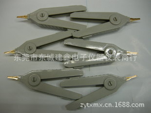 LCR数字电桥夹子微低电阻测试夹子适用各种精密仪器尖头夹子